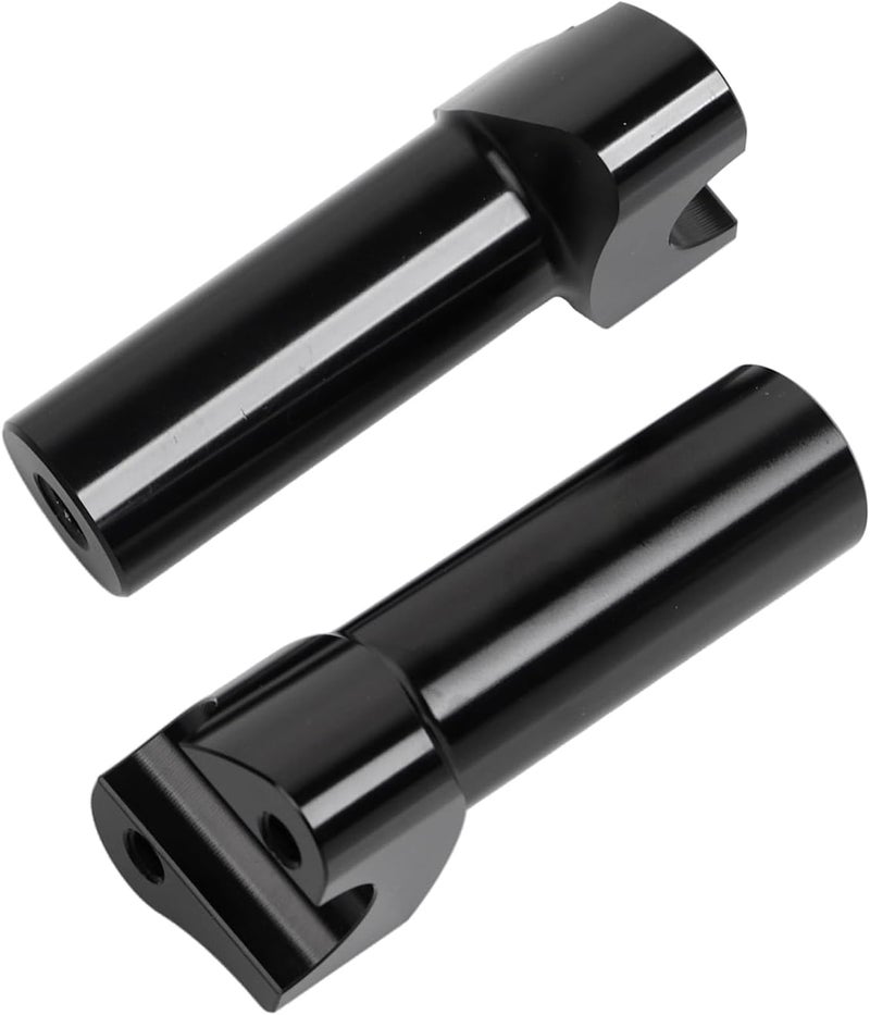 YDLMT Straight Black 4" Handlebar Riser Fit for Harley 1 inch Handlebars Dyna Street bob Heritage Softail Sportster XL 883 1200 - Image 2